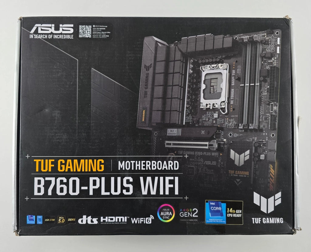 ASUS TUF Gaming B760-Plus WIFI Intel B760 DDR5 Mainboard ATX Sockel 1700 – SKU MB42