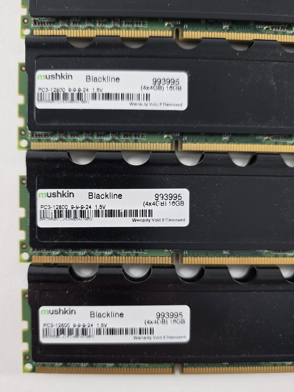 Mushkin Enhanced Blackline 16 GB (4x 4 GB) DDR3 1600 MHz CL9 993995 #R32