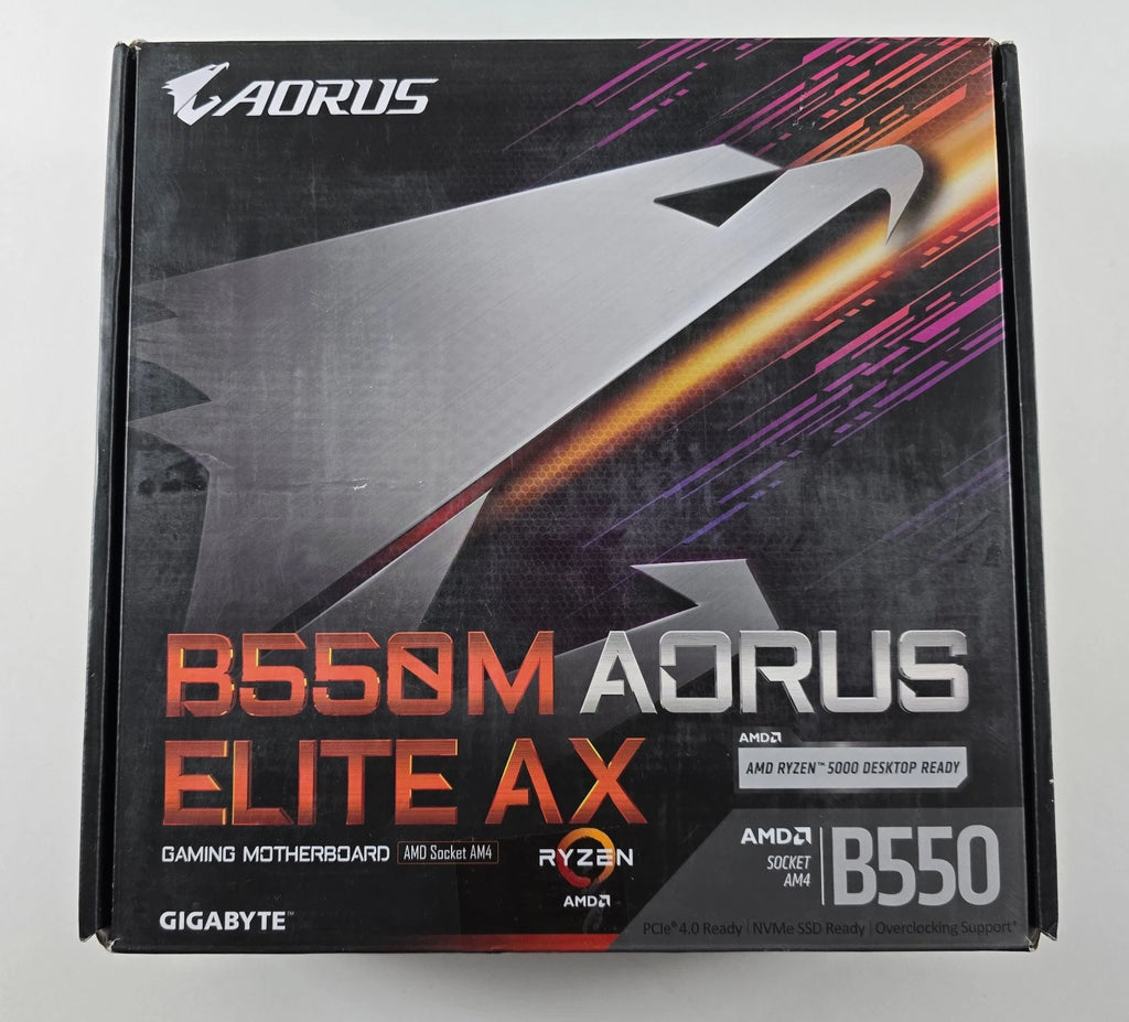 Gigabyte B550M Aorus Elite AX micro ATX Mainboard Sockel AM4 M.2 USB3.2 #MB4