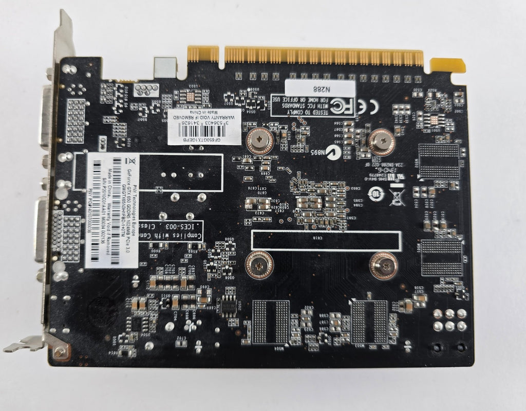 PNY GeForce GTX 650 1GB GDDR5 DVI-D DVI-I Mini-HDMI Grafikkarte #G77