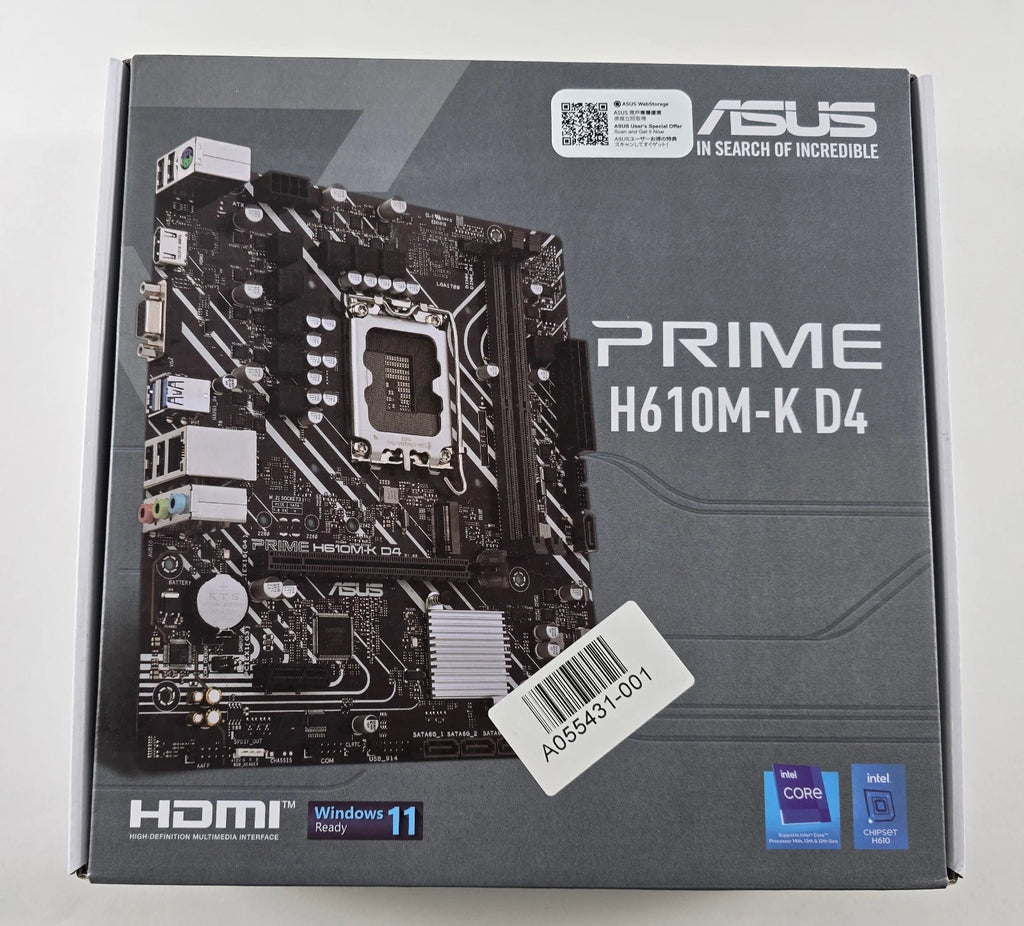 ASUS Prime H610M-K D4 Mainboard Intel Sockel 1700 Intel M.2 DDR4 Wie neu #MB71