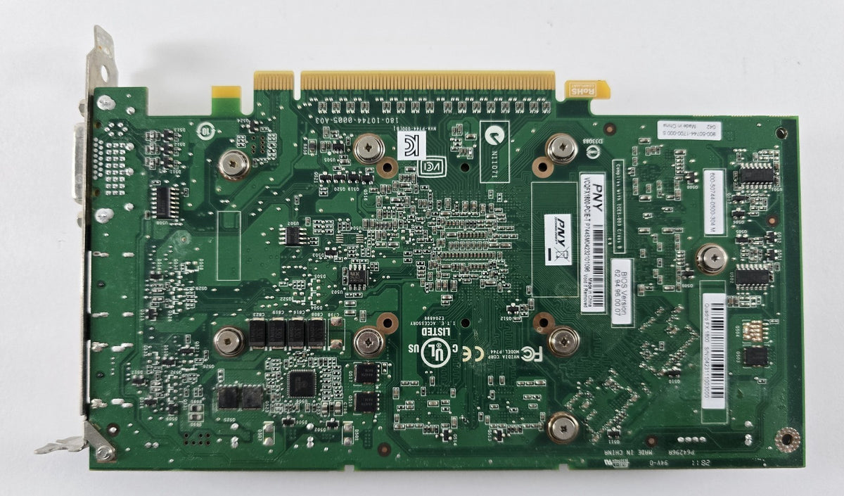 NVIDIA Quadro FX 1800 768MB GDDR3 Workstation Grafikkarte 2x DP DVI #G26