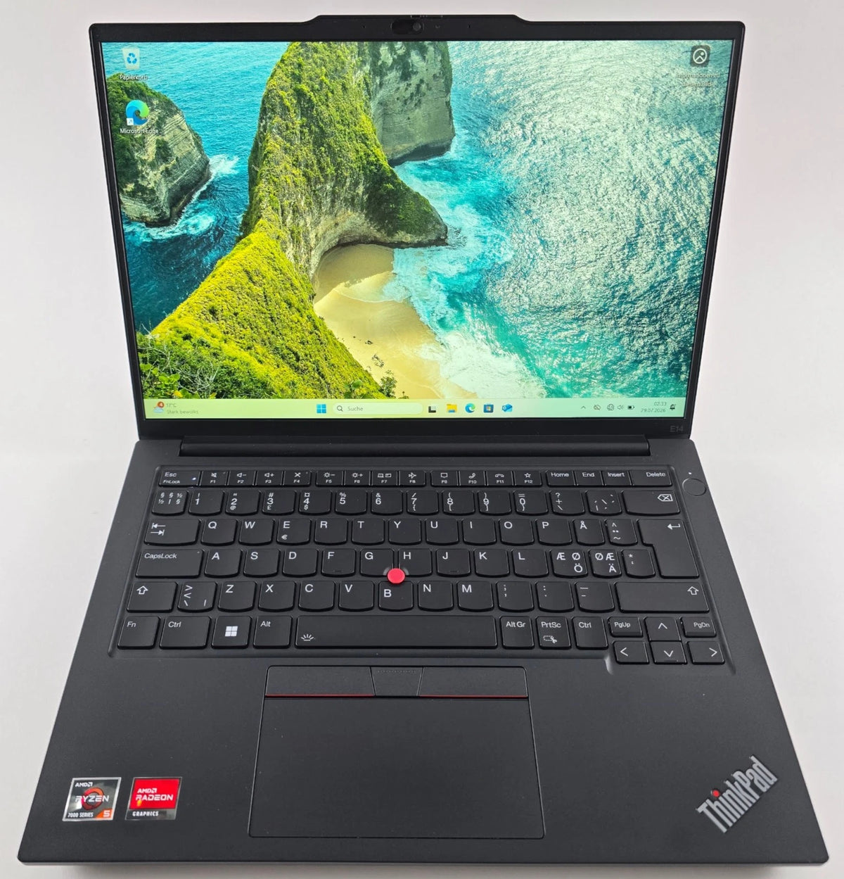 Lenovo ThinkPad E14 Gen5 AMD Ryzen 5 7430U 8GB RAM 256GB QWERTY (DK) – SKU Y31