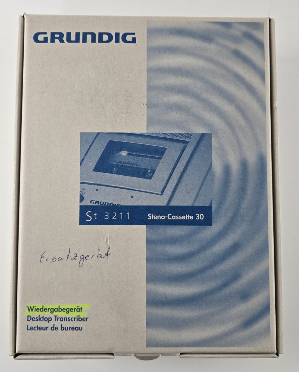 Grundig St 3211 ST3211 Diktiergerät  Wiedergabegerät Silber Vermutlich Unbenutzt