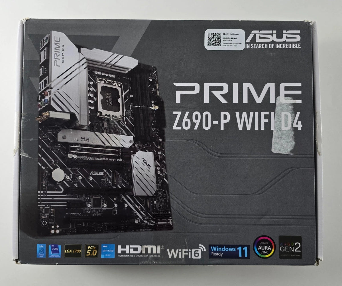 ASUS Prime Z690-P WIFI D4 Intel Sockel 1700 Mainboard Intel Z690 DEFEKT #MB61
