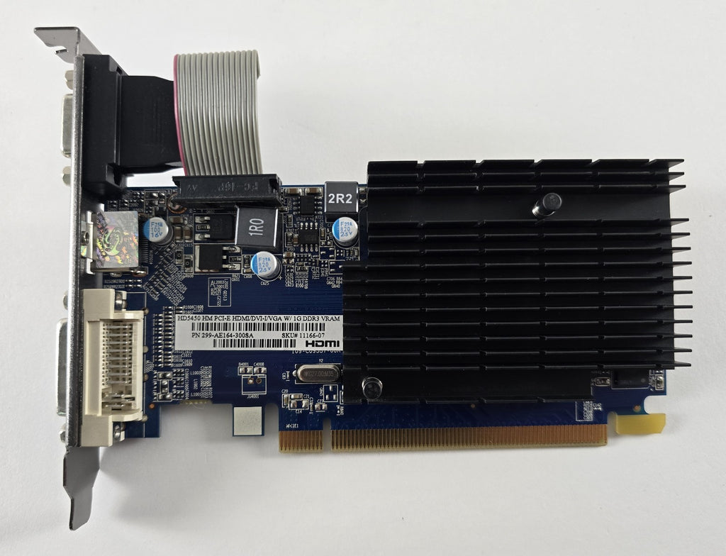 Sapphire Radeon HD 5450 1GB DDR3 VGA HDMI DVI passiv 11166-07 #G143