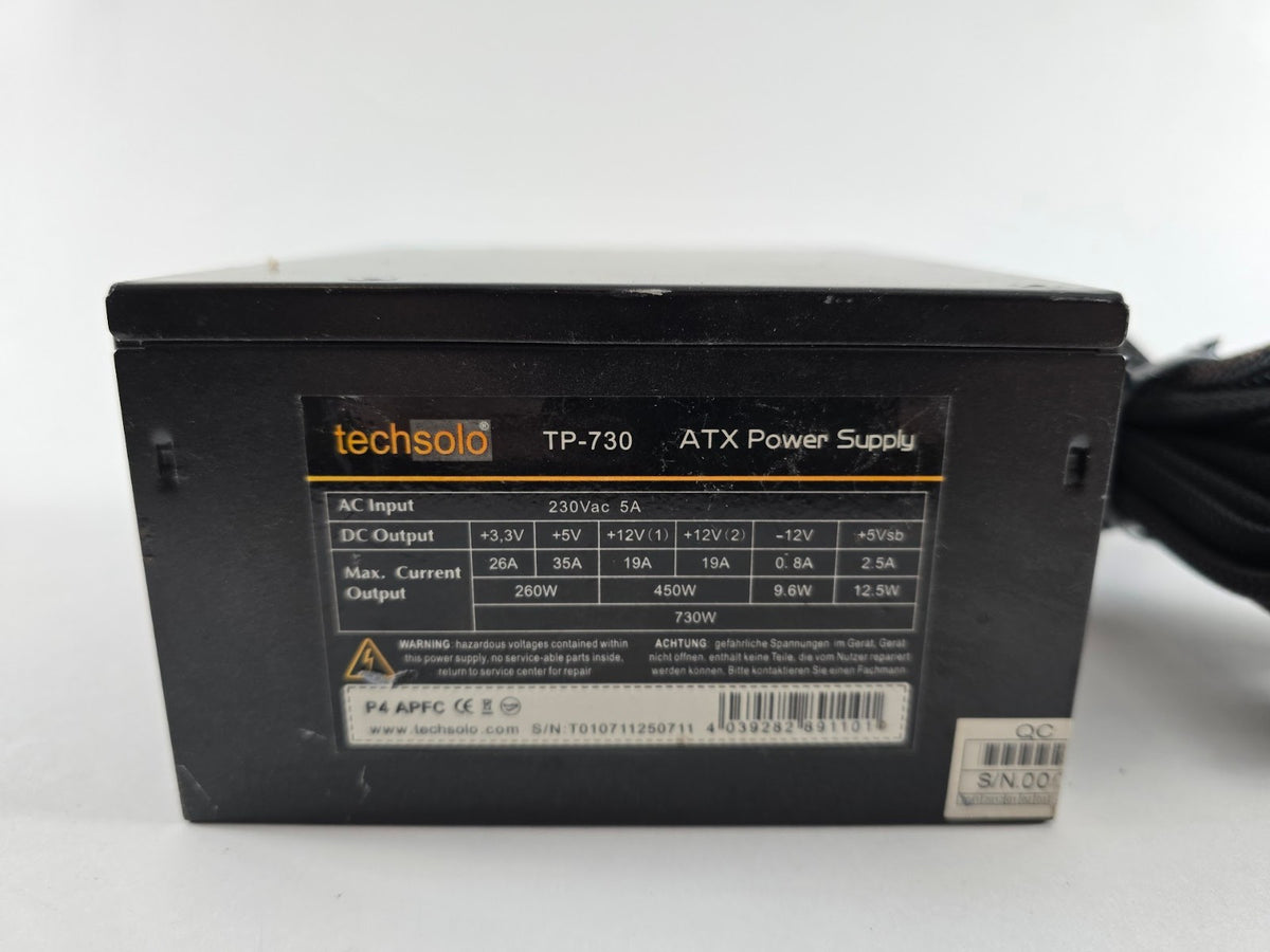 Techsolo TP-730 730W ATX 2.3 Netzteil 730 Watt