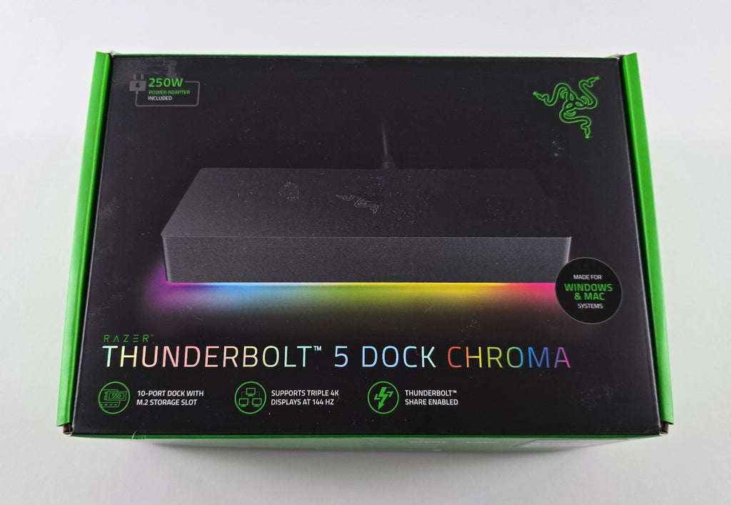 Razer Thunderbolt 5 Dock Chroma - Dockingstation, Schwarz #E3