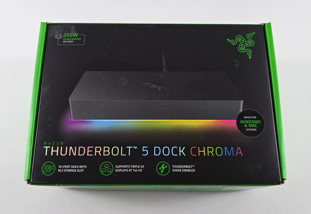 Razer Thunderbolt 5 Dock Chroma - Dockingstation, Schwarz #E3