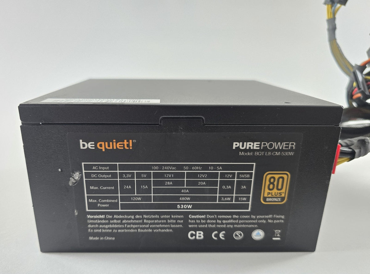 be quiet! Pure Power L8-CM-530W 530W 80+ Bronze ATX teilmodular #N23