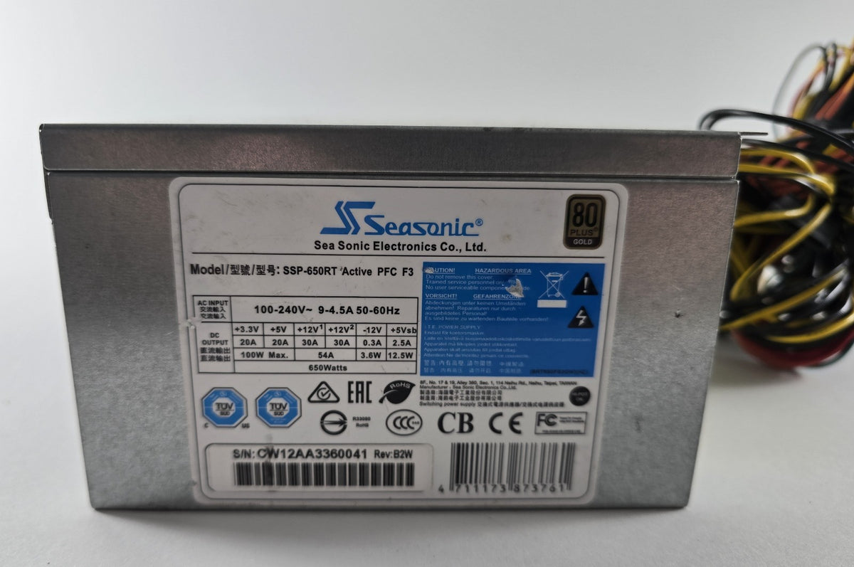Seasonic SSP-650RT 650W ATX Netzteil 80 PLUS Gold #NT67