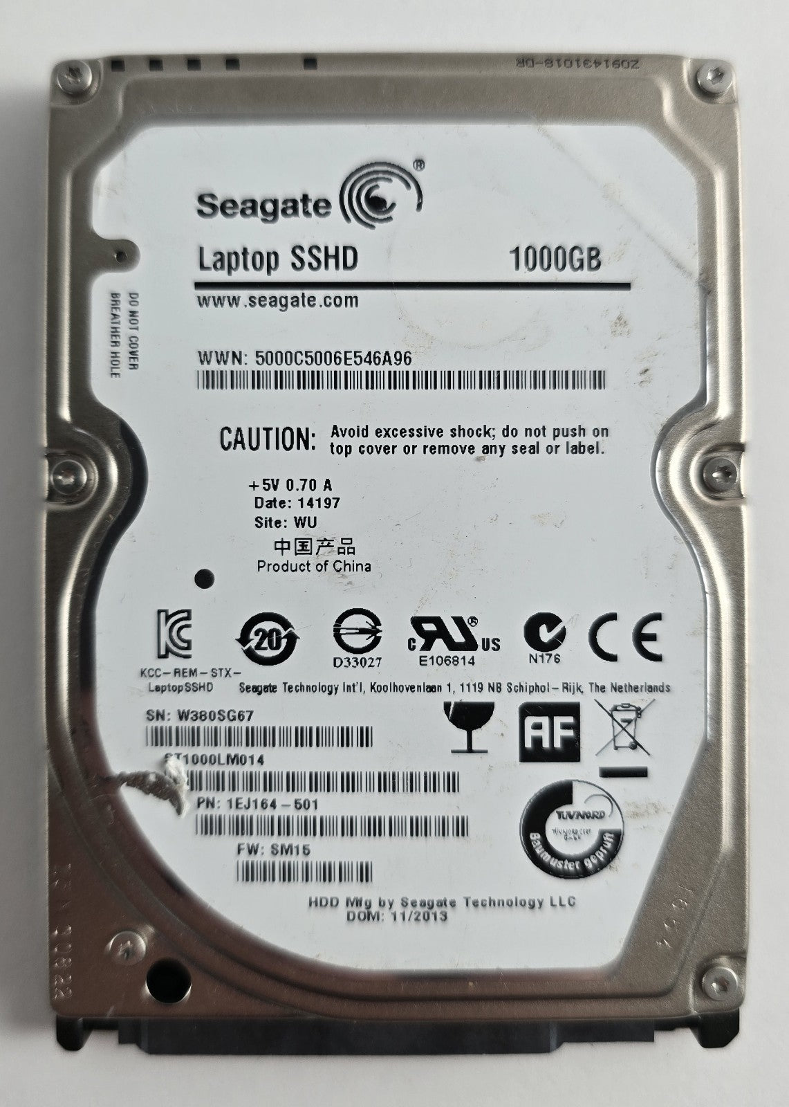 Seagate Laptop SSHD 1TB ST1000LM014 2,5" SATA Hybrid #HD136