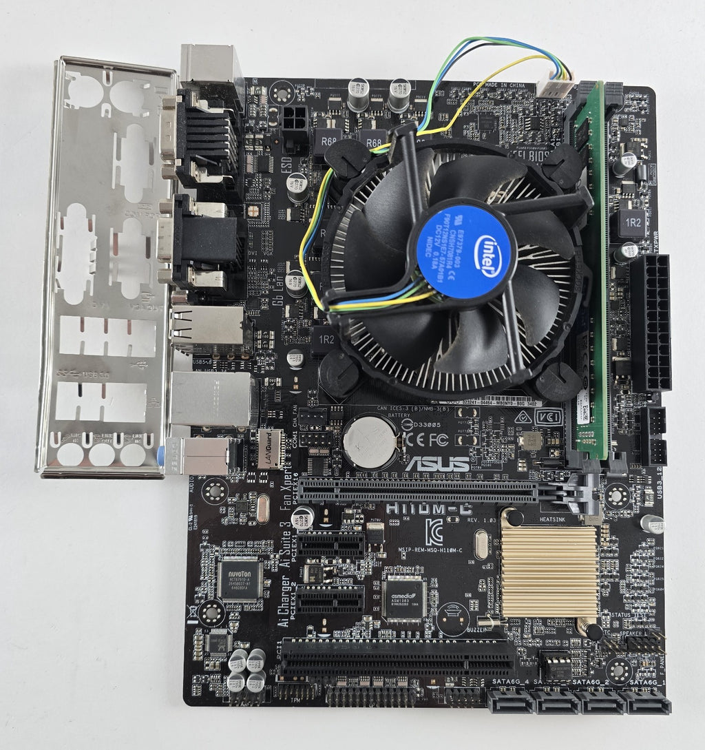 Aufrüstset ASUS H110M-C + Intel Core i3-6100 + 8GB DDR4 #Z281