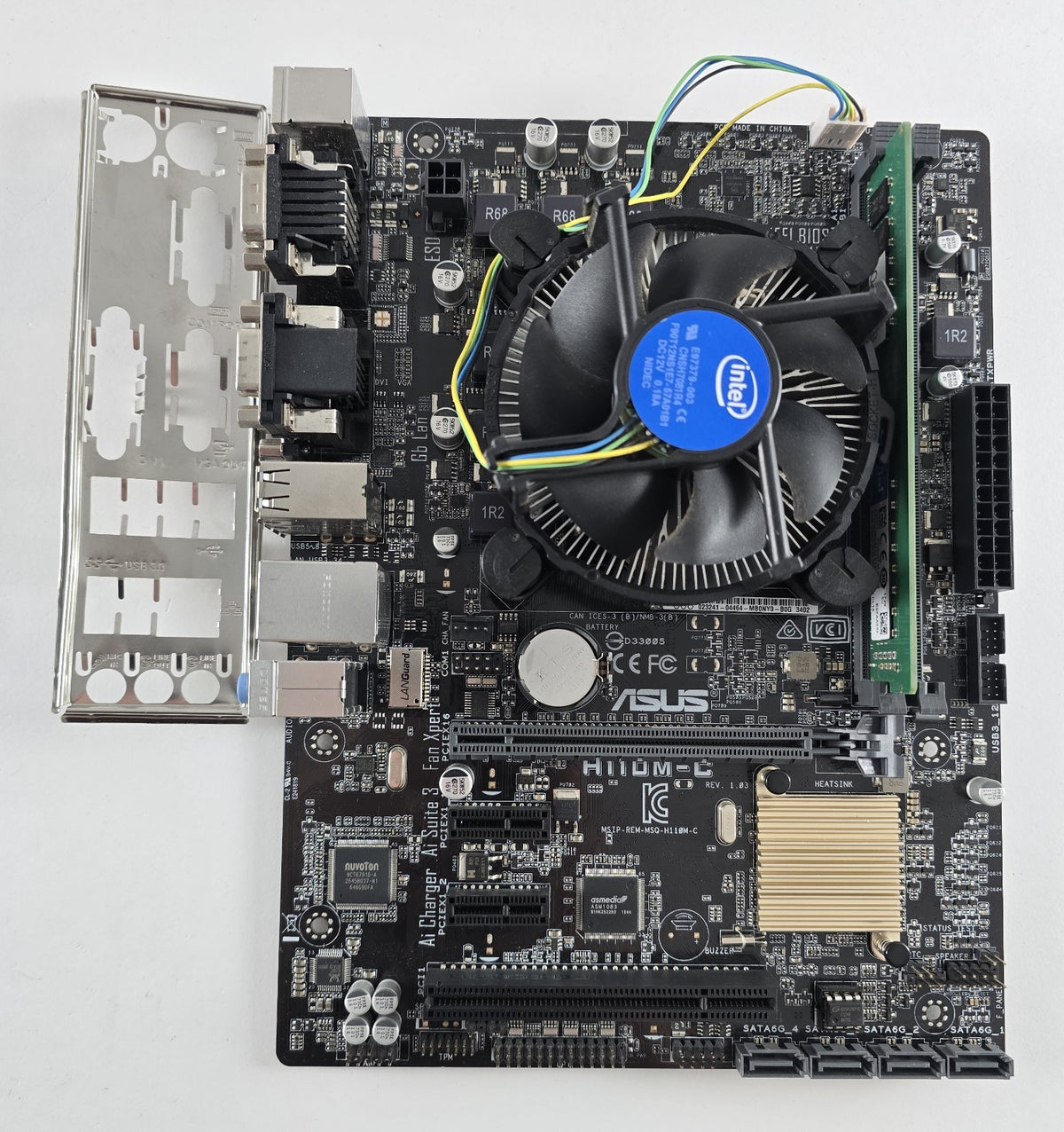 Aufrüstset ASUS H110M-C + Intel Core i3-6100 + 8GB DDR4 #Z281