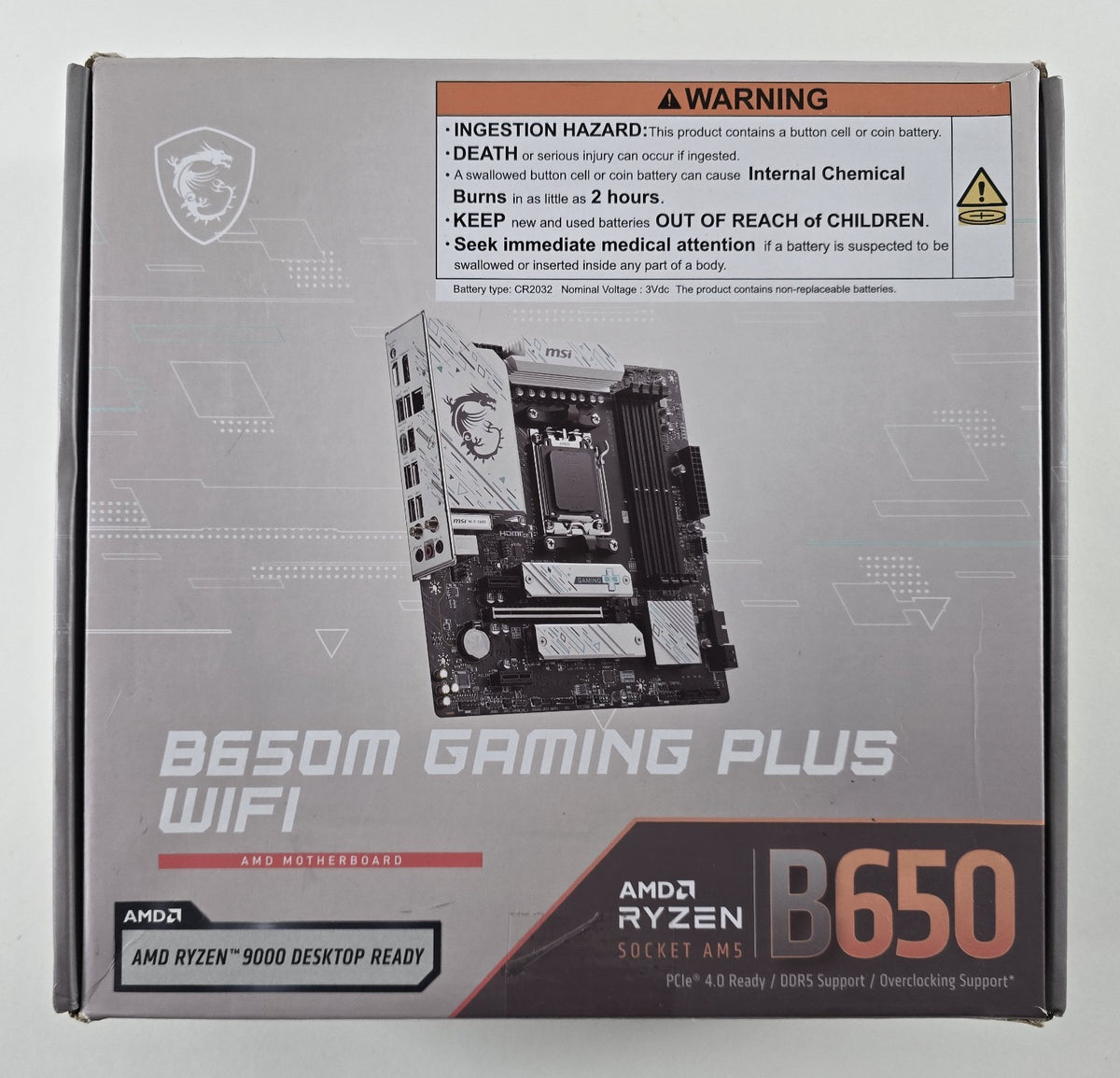 MSI B650M Gaming Plus WiFi Mainboard AM5 B650 DDR5 Micro-ATX #N36
