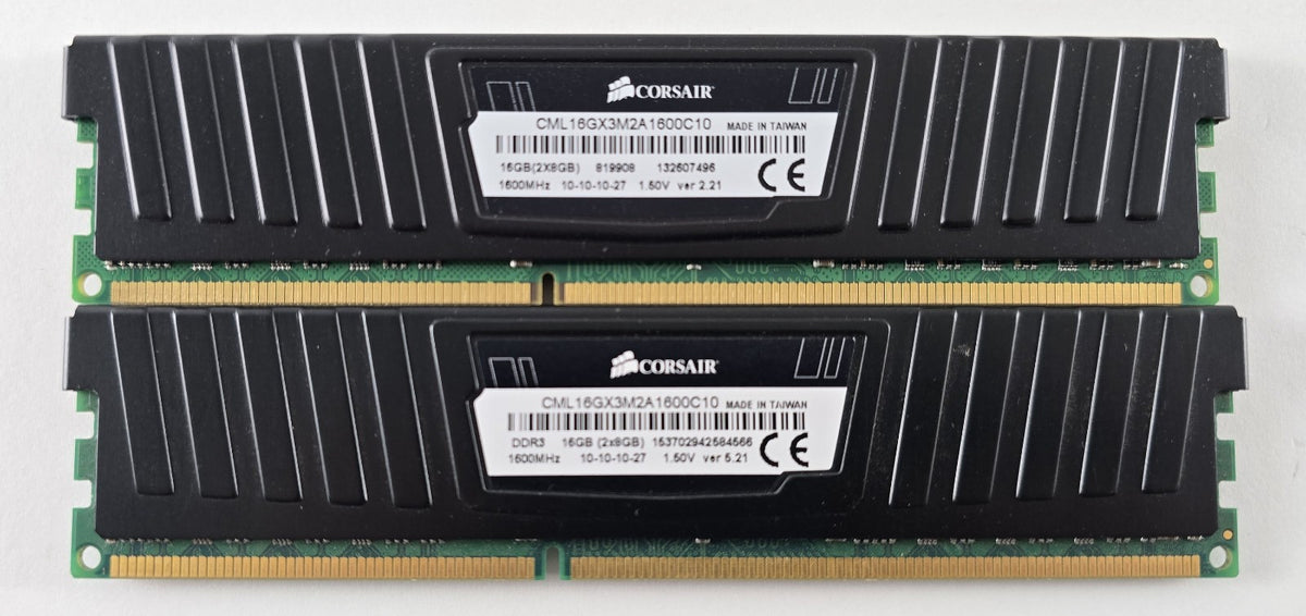 Corsair Vengeance LP 16GB Kit 2x8GB DDR3-1600 CL10 CML16GX3M2A1600C10 #R24