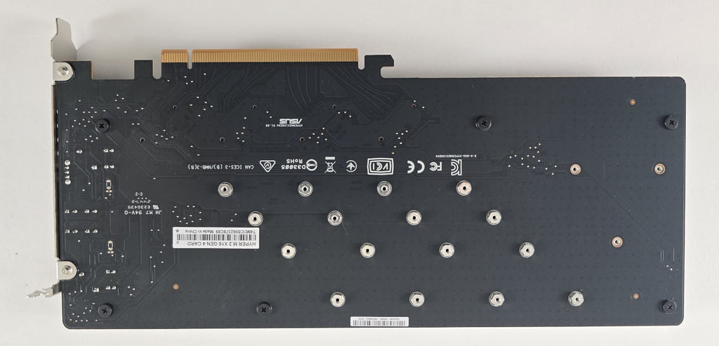 ASUS Hyper M.2 x16 Gen 4 Card PCIe Adapter 4x M.2 #N15