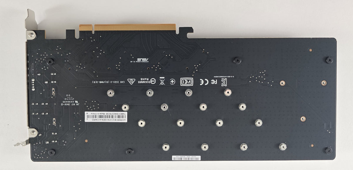 ASUS Hyper M.2 x16 Gen 4 Card PCIe Adapter 4x M.2 #N15