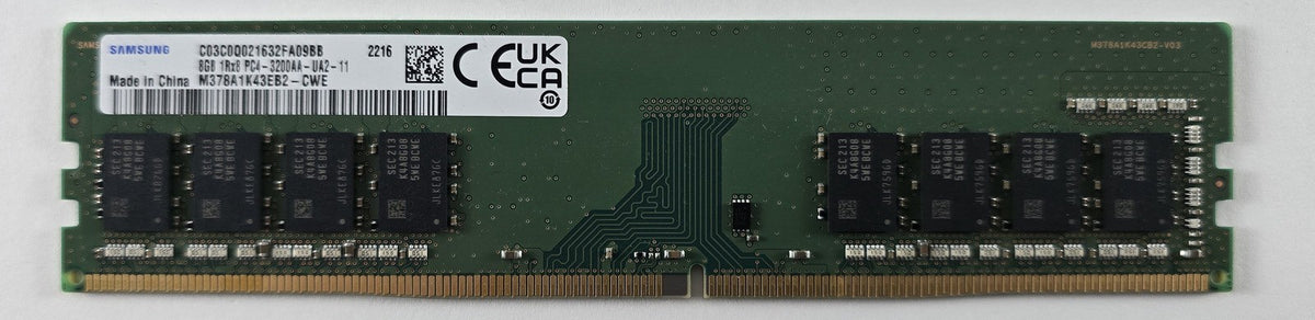 8GB Samsung DDR4-3200 DIMM PC4-25600 Desktop RAM M378A1K43EB2-CWE #R14