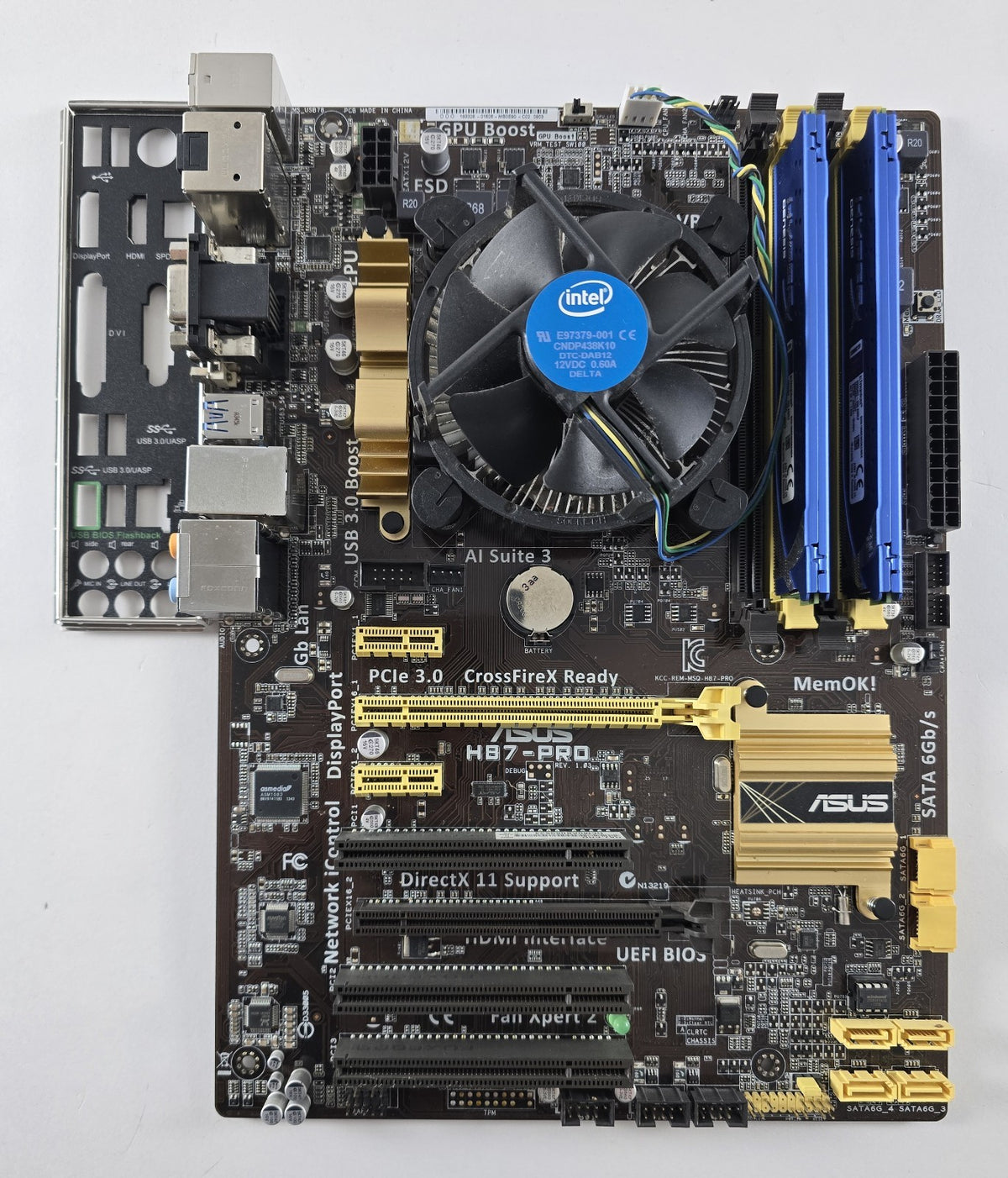 Asus H87-PRO + Intel Core i5-4570 + 8 GB DDR3 LGA1150 #Z312