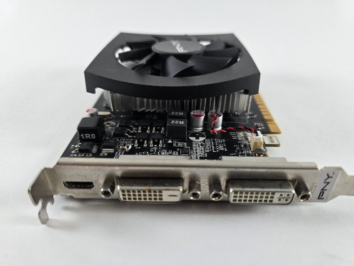 PNY GeForce GTX 650 1GB GDDR5 DVI-D DVI-I Mini-HDMI Grafikkarte #G77