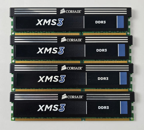 16GB (4 x 4GB) Corsair CMX16GX3M4A1600C9 PC3-12800U 1600MHz DDR3 Computer Memory