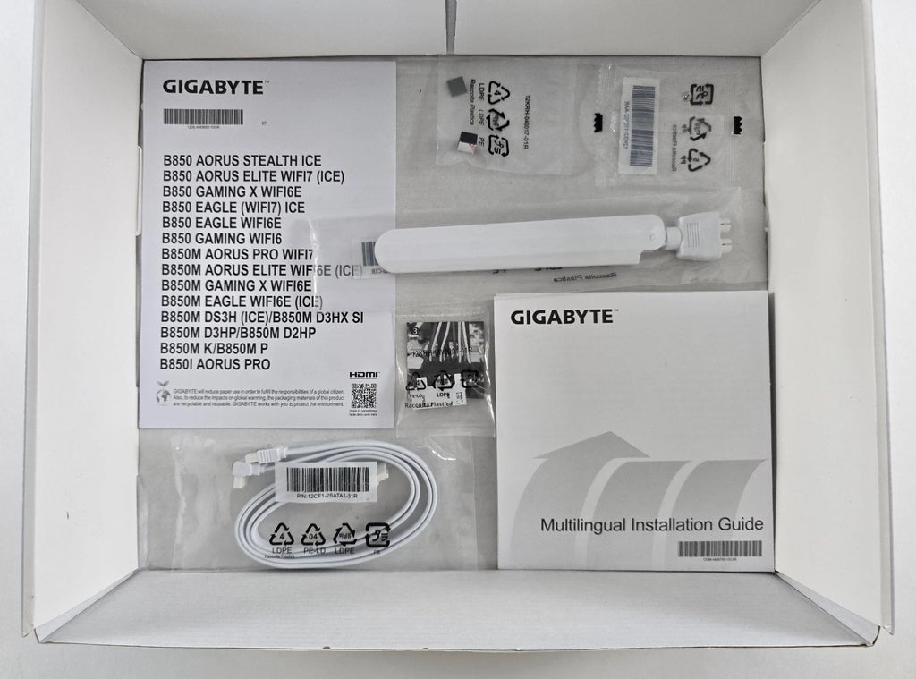 GIGABYTE B850 EAGLE WiFi7 ICE, Mainboard, Sockel AM5 Wie Neu #B104