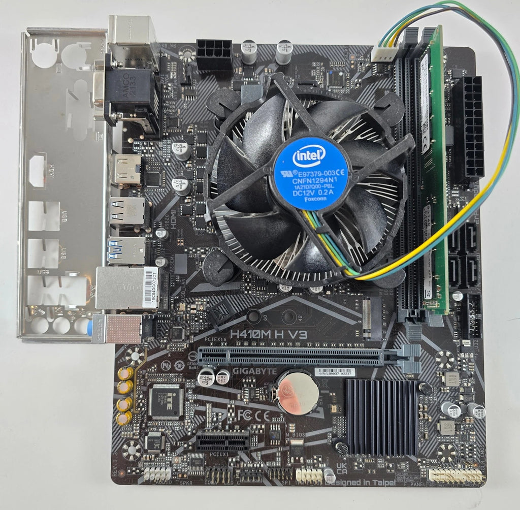 Intel Pentium Gold G6405 + Gigabyte H410M H V3 + 8GB DDR4 + CPU Kühler #Z104