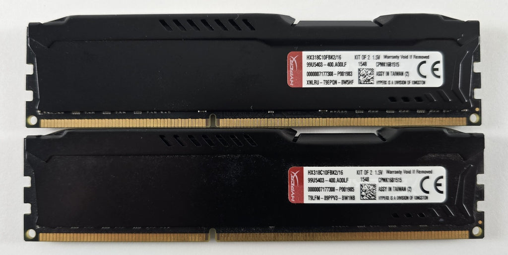 Kingston HyperX Fury 16GB Kit 2x8GB DDR3-1866 CL10 HX318C10FBK2/16 #R29