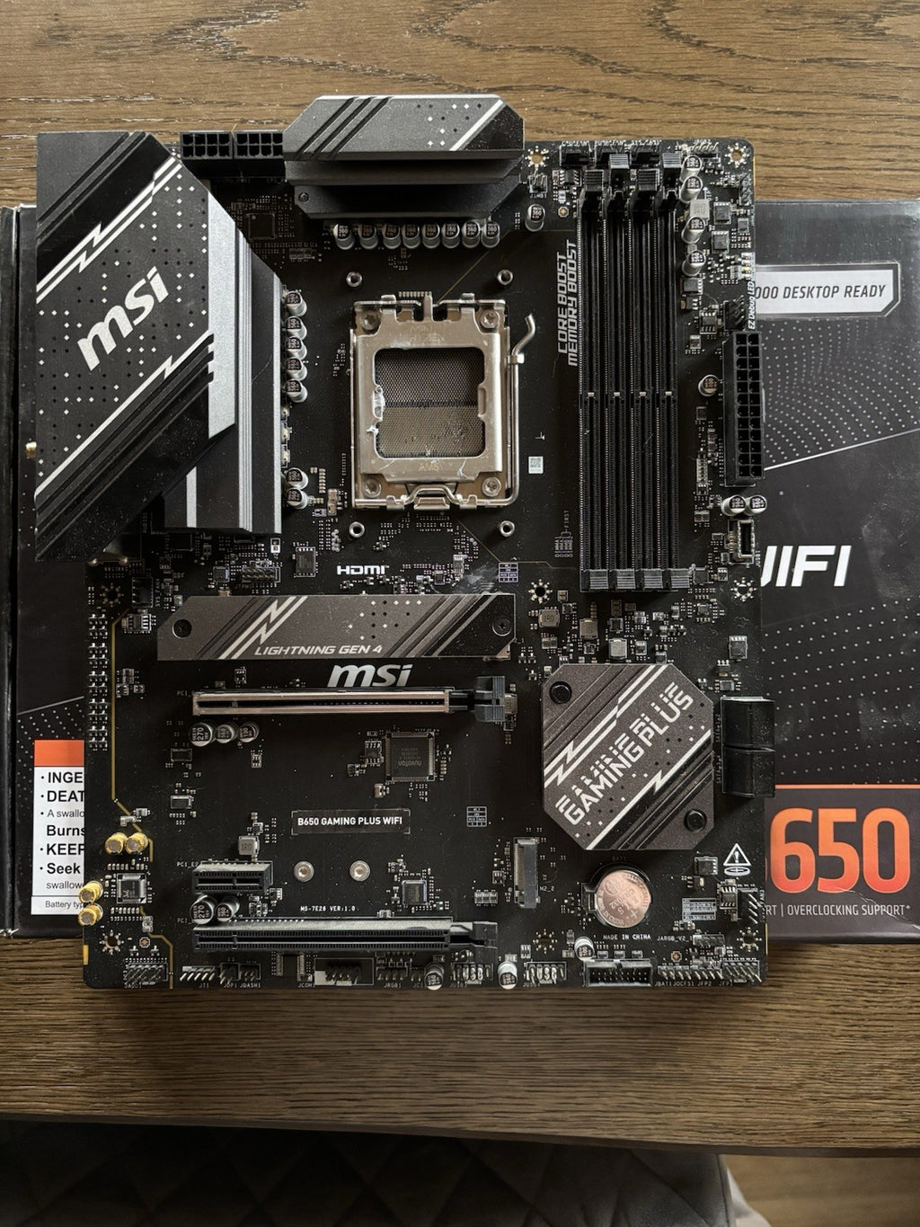 ASUS TUF GAMING B650-PLUS Mainboard AM5 ATX DDR5 PCIe 5.0 M.2 WiFi DEFEKT #MB79