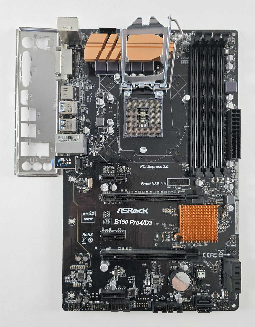 ASRock B150 Pro4/D3 Mainboard LGA 1151 Intel B150 ATX DDR3 #B128