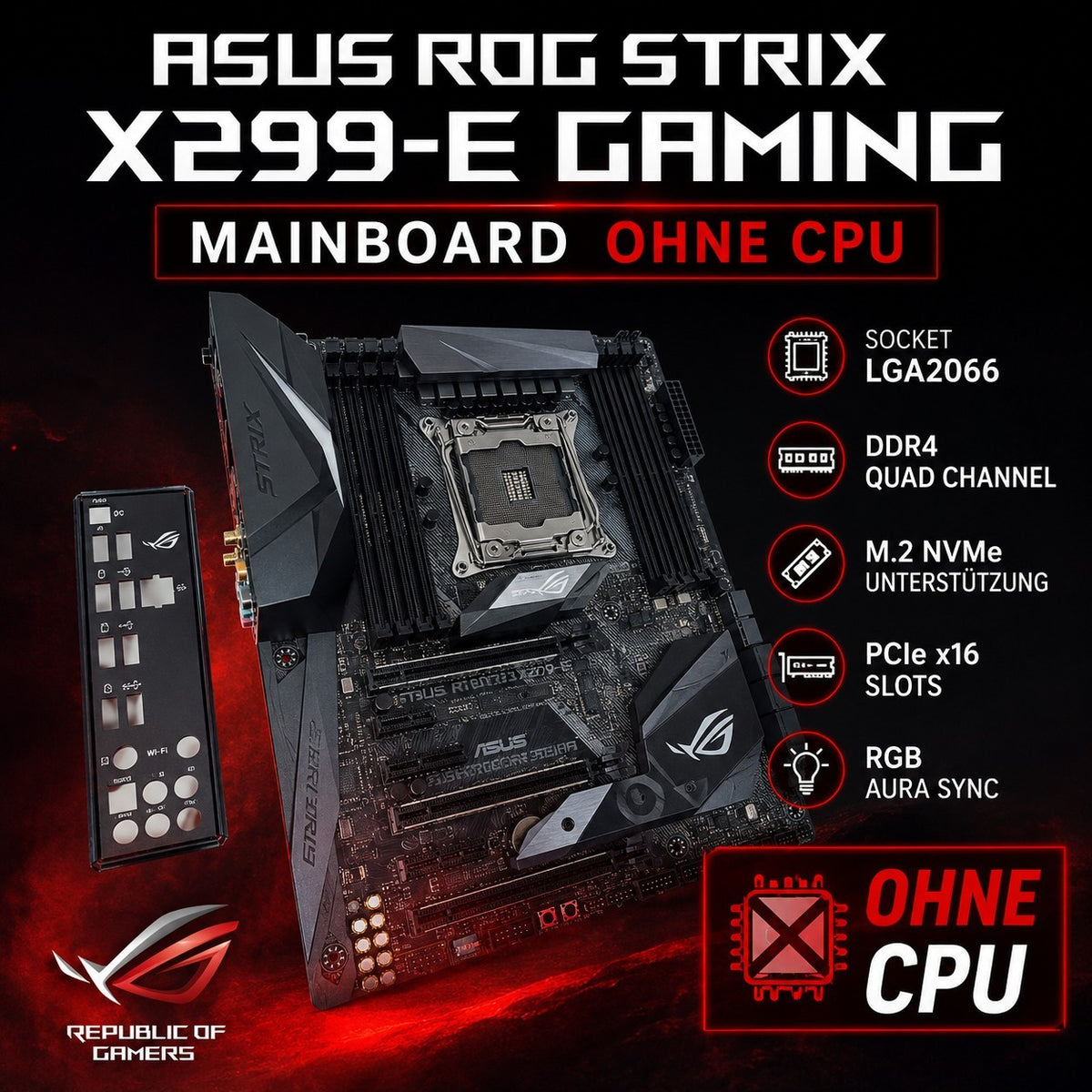 ASUS TUF GAMING B650-PLUS Mainboard AM5 ATX DDR5 PCIe 5.0 M.2 WiFi DEFEKT #MB79