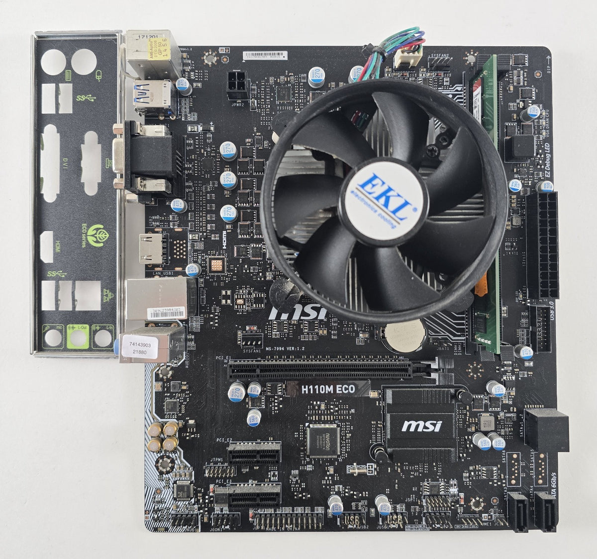 Aufrüstset MSI H110M ECO + Intel Core i5-7400 + 8GB DDR4 #Z257