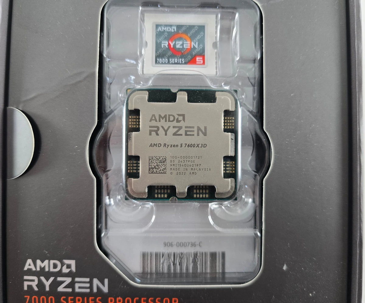AMD Ryzen 5 7600X3D, 6C/12T, 4.10-4.70GHz, Box Verpackung ohne CPU-Kühler