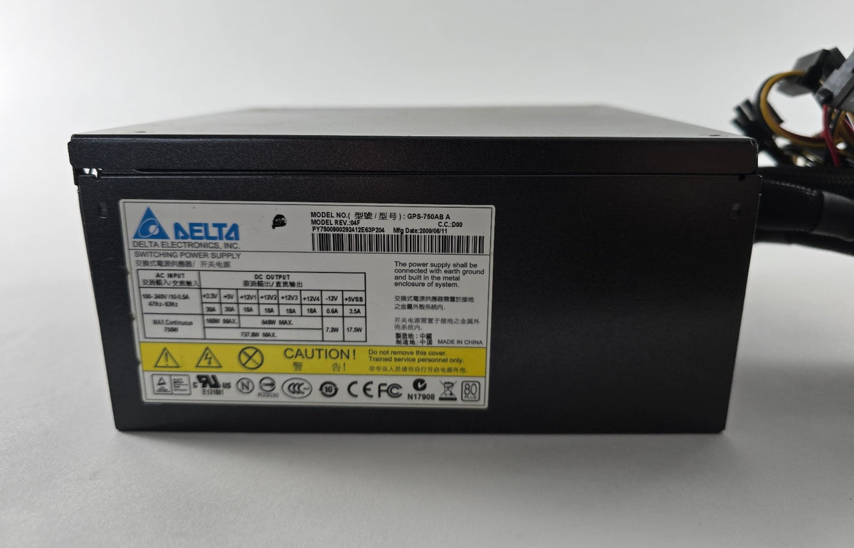 750 Watt 80+ Netzteil ATX Delta Electronics GPS-750AB A Rev.:04F