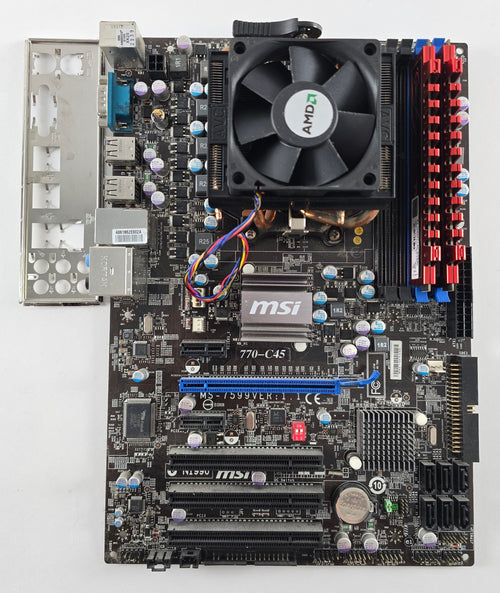 AMD Phenom II X4 955 + MSI 770-C45 + 8GB DDR3 + CPU Kühler #Z150