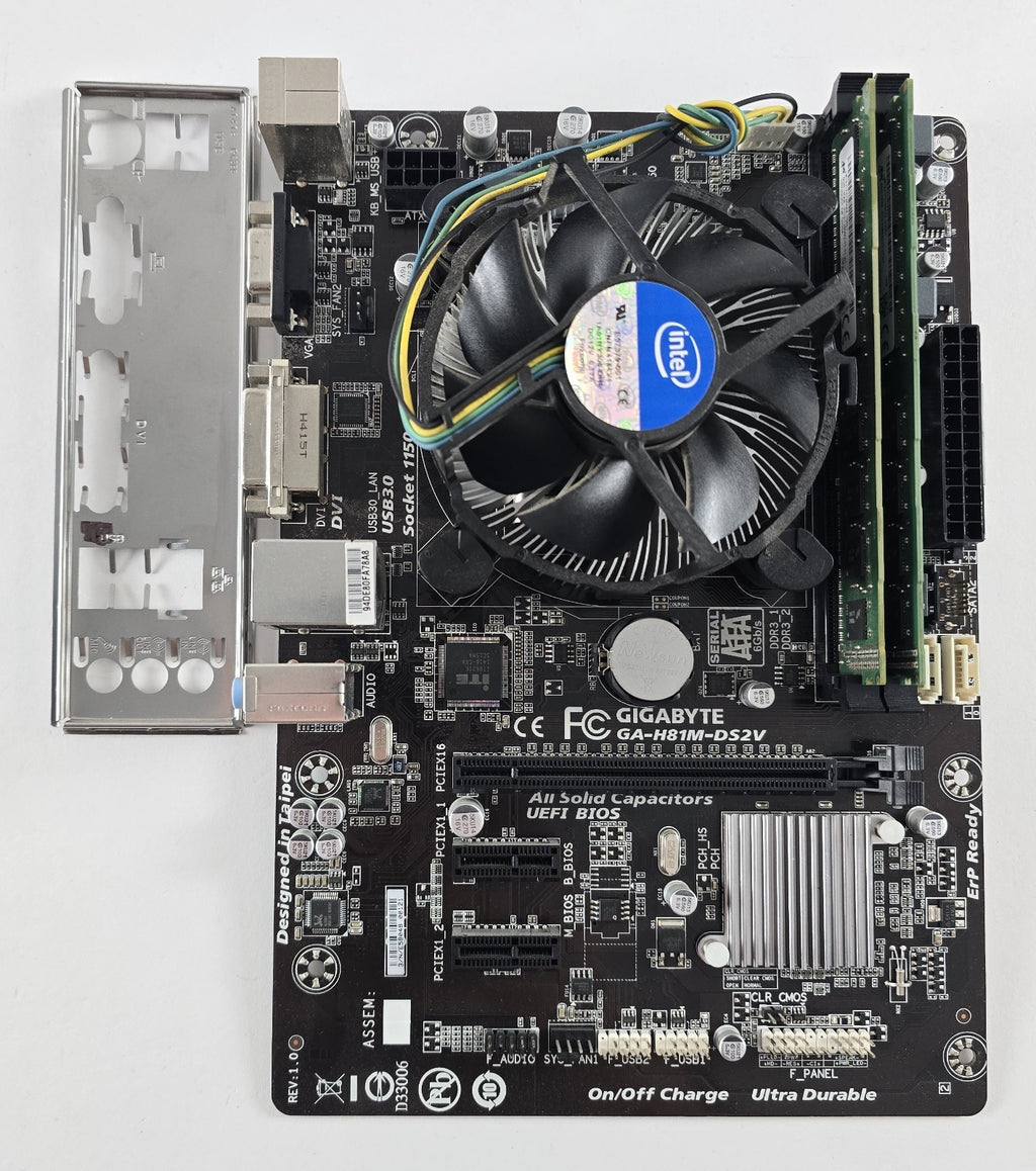 Aufrüstset Intel Core i3-4130 + Gigabyte GA-H81M-DS2V + 8GB #Z249