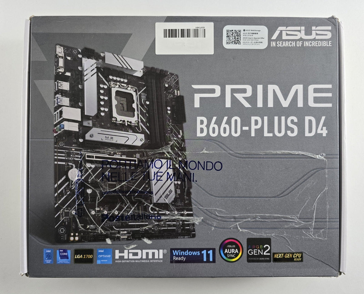 ASUS PRIME B660-PLUS D4 Mainboard LGA1700 ATX DDR4 OVP DEFEKT #B101