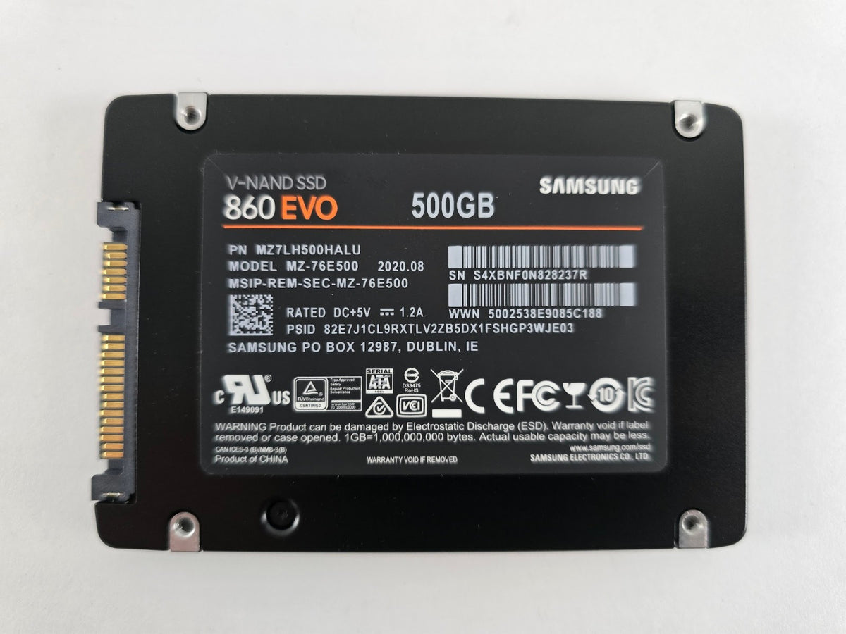 Samsung 860 EVO 500 GB 2.5 Zoll SATA-III 6 Gb/s MZ-76E500 SSD