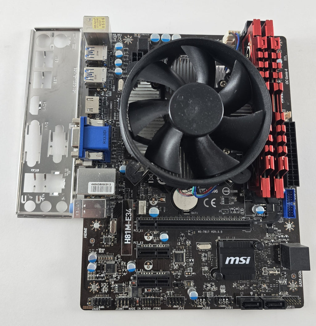 Aufrüstset Intel Core i5-4460 MSI H81M-E34 8GB DDR3 + Kühler #Z228