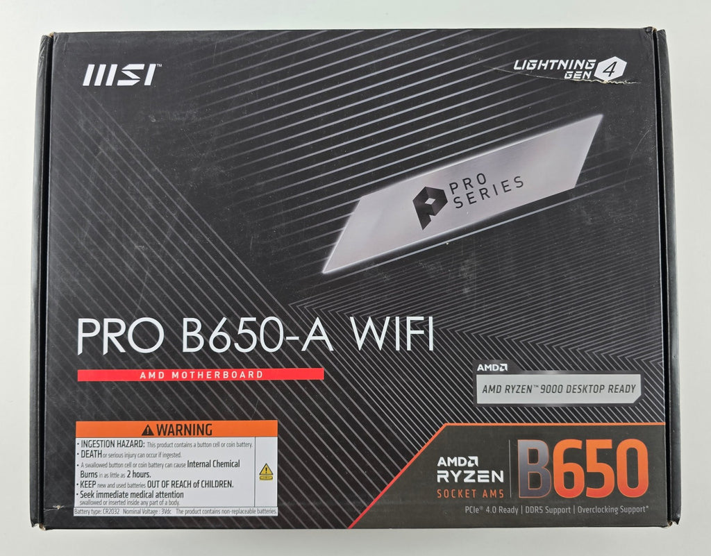 MSI PRO B650-A WIFI AM5 ATX DDR5 Mainboard AMD Ryzen Wie neu #MB64