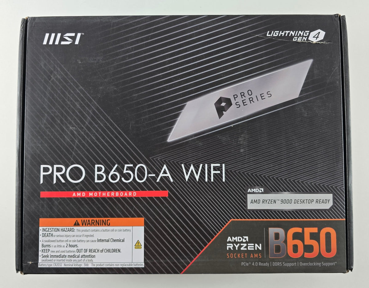 MSI PRO B650-A WIFI AM5 ATX DDR5 Mainboard AMD Ryzen Wie neu #MB64