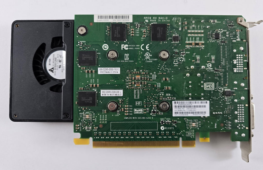 NVIDIA Quadro K2000 2GB GDDR5 Workstation Grafikkarte DVI 2x DP #G80
