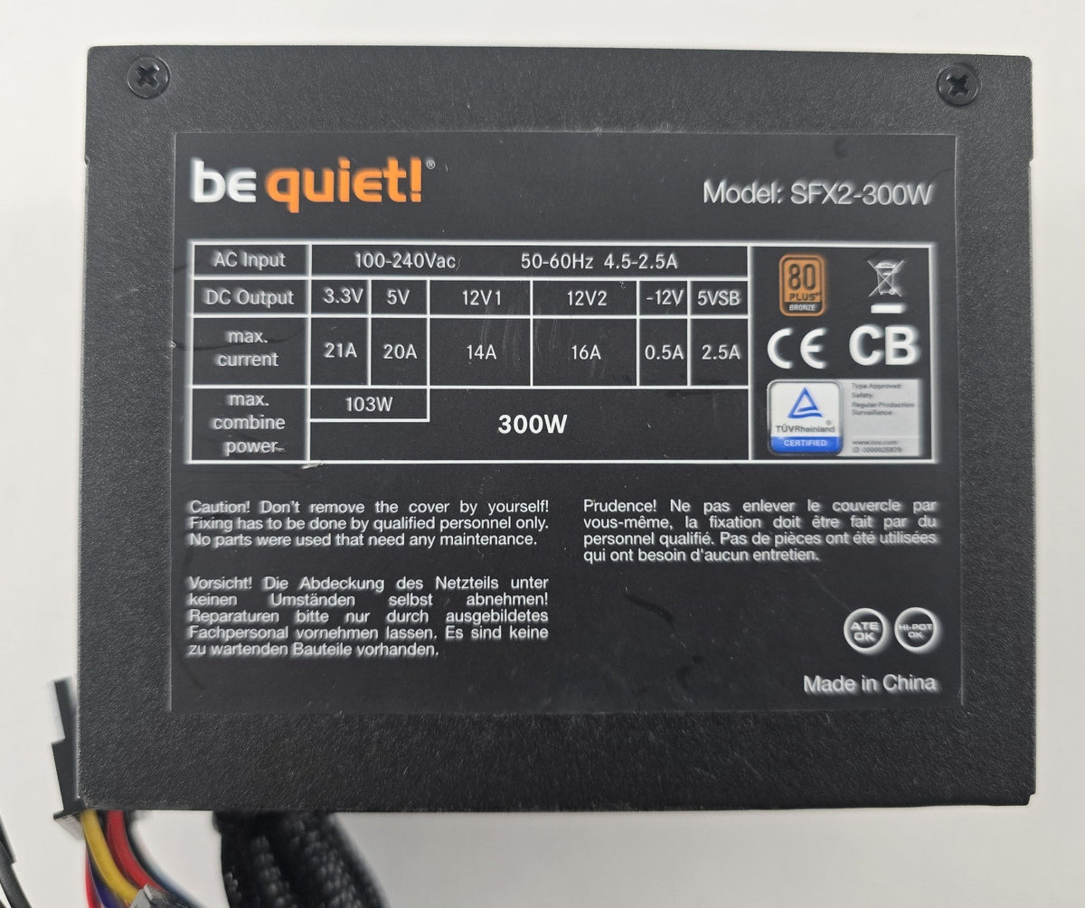 be quiet! SFX Power 2 SFX2-300W 300W 80+ Bronze SFX Netzteil #NT40