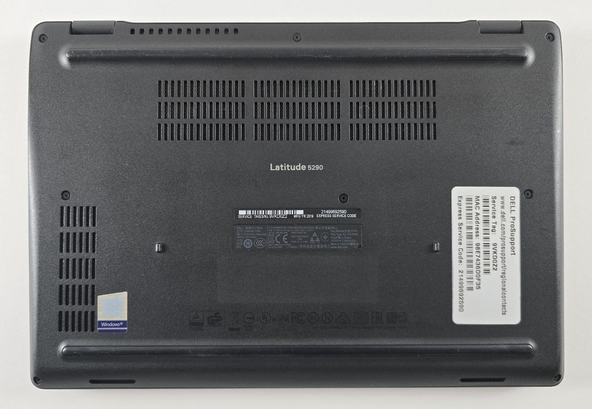 Dell Latitude 5290 i5-8350U 16GB 256GB SSD 12,5" 1366x768 Win 11 Pro #L156
