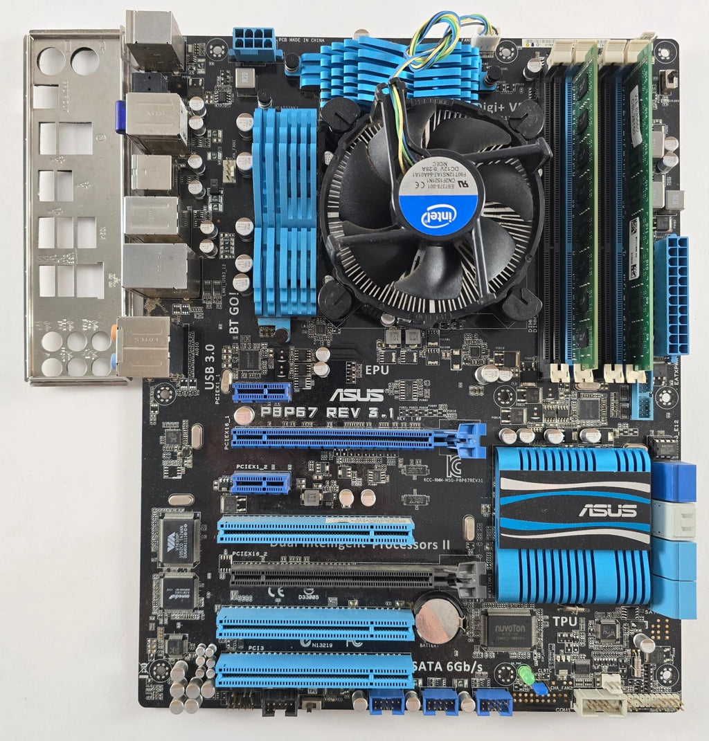 Intel Core i5 2500K + ASUS P8P67 REV 3.1 + 8GB DDR3 + CPU Kühler #Z177