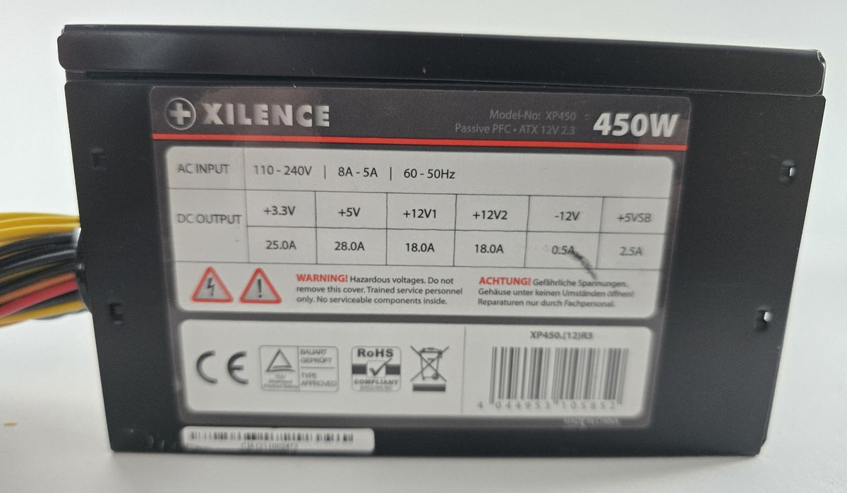 Xilence XP450 450W ATX 12V 2.3 Netzteil 6+2 PCIe SATA Molex #NT54