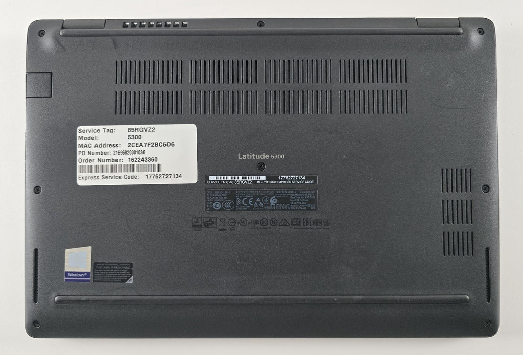 Dell Latitude 5300 i5-8365U 16GB 256GB SSD 13,3" 1366x768 Win 11 Pro #L144