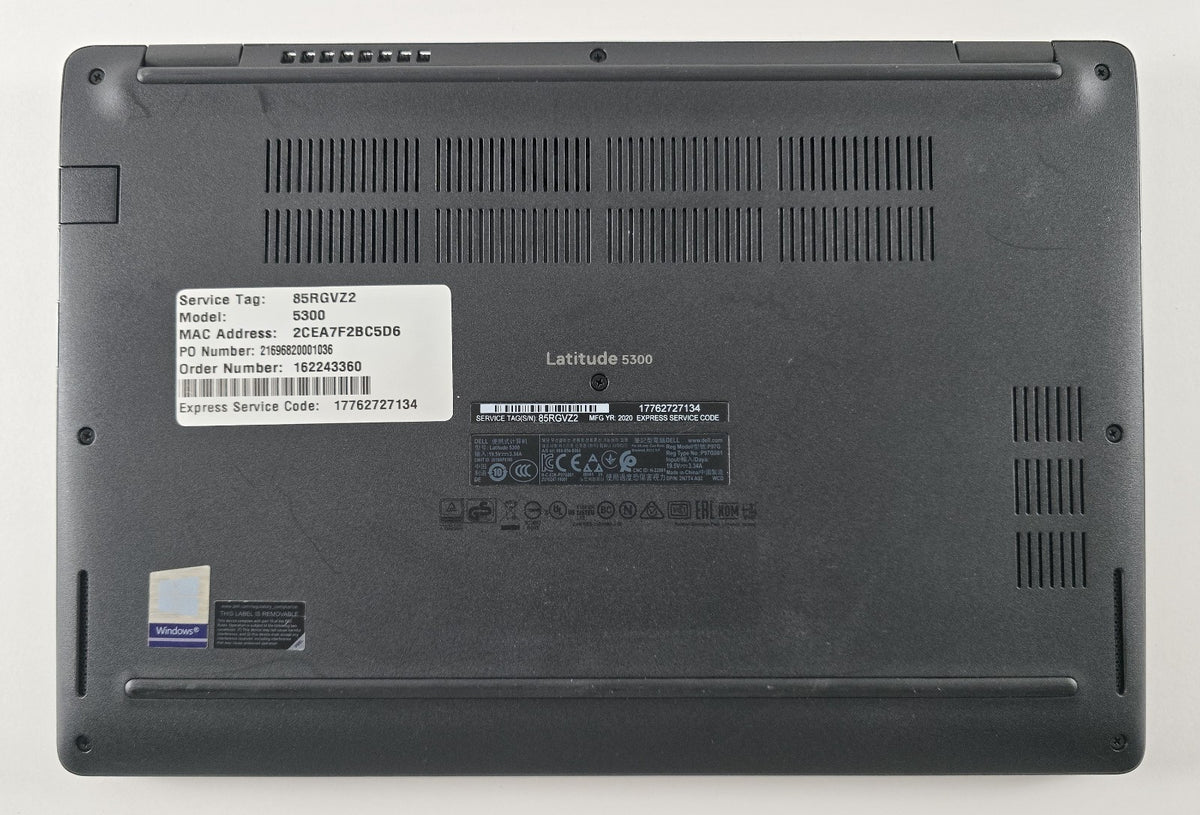 Dell Latitude 5300 i5-8365U 16GB 256GB SSD 13,3" 1366x768 Win 11 Pro #L144