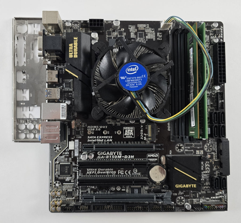 Aufrüstset Gigabyte GA-B150M-D3H + Intel Core i7-6700 + 16GB DDR4 #Z277
